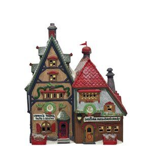 VTG Dept 56 Obbie’s Books & Letrinka’s Candy North Pole Village, No Lights 8.75"